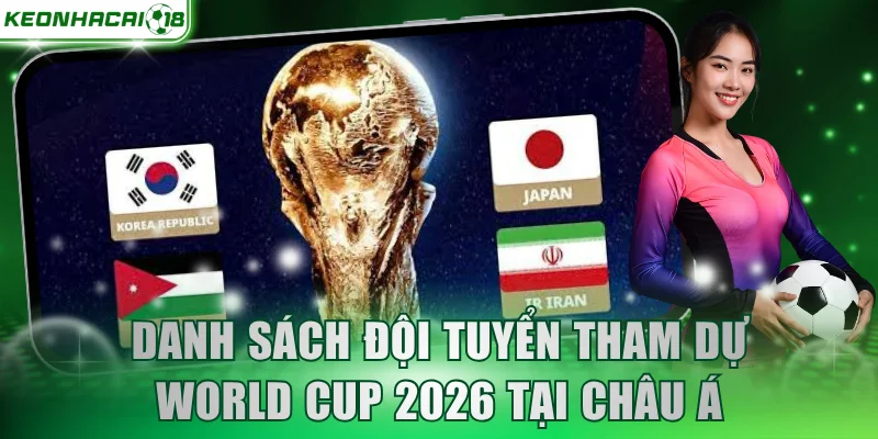 Danh sách đội tuyển tham dự World Cup 2026 tại Châu Á